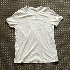 J. Crew white speckled short sleeve pocket tee - [Size M]